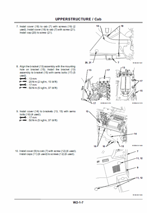 Hitachi ZX170W-3 and ZX190W-3 Excavator Service Repair Manual - Image 12