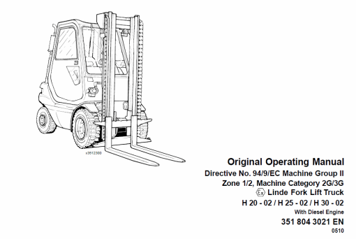 Linde Type 351 LPG Forklift Truck: H20, H25, H30, H35  Service Training Manual - Image 7