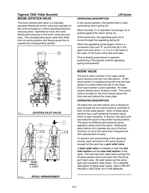 Tigercat 720C Feller Buncher Repair Service Manual (SN 7203001 - 7203499) - Image 3