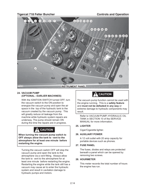 Tigercat 718 Feller Buncher Repair Service Manual (SN 7180101 - 7180900) - Image 6