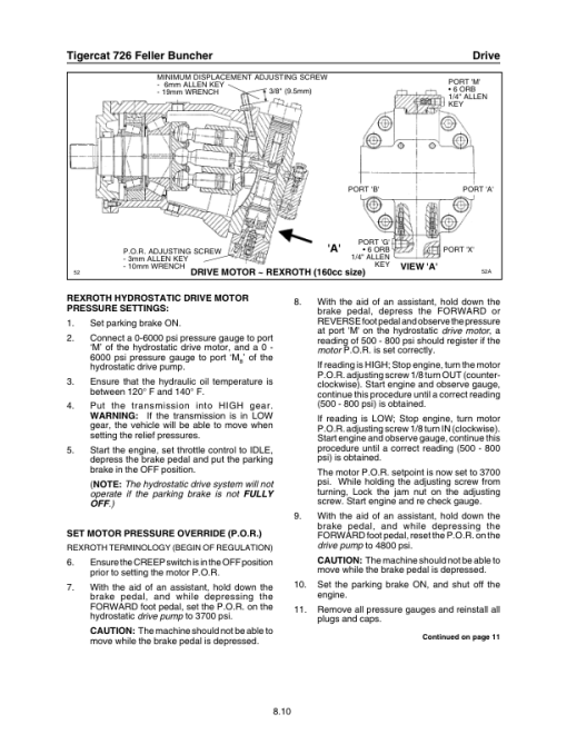 Tigercat 726 Feller Buncher Repair Service Manual (SN 7260101 - 7260999) - Image 3