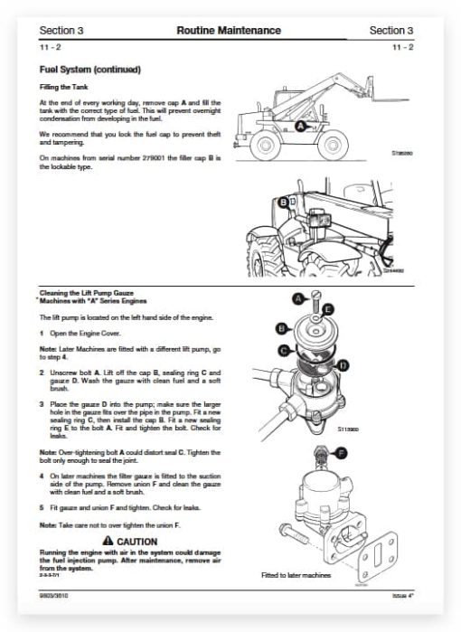 JCB 520-55, 526-55 RS and AWS Loadall Service Manual - Image 4