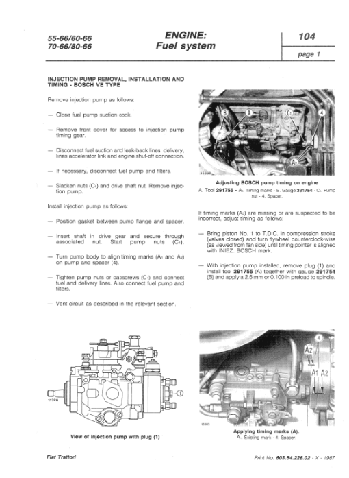 Fiat 55-66, 60-66, 65-66, 70-66, 80-66 Tractor Service Manual - Image 2