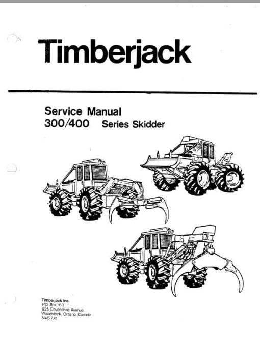 Timberjack 380, 480, 480 Skidders Repair Technical Manual (F276794)