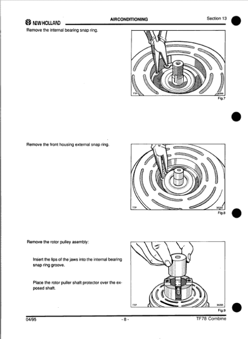 New Holland TF76, TF78 Combine Service Manual - Image 2