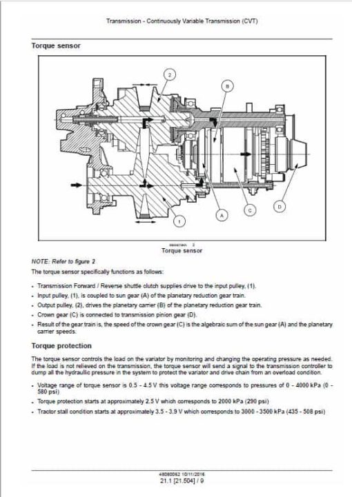 Case Farmall 40B CVT, 45B CVT, 50B CVT Tractor Service Manual - Image 2