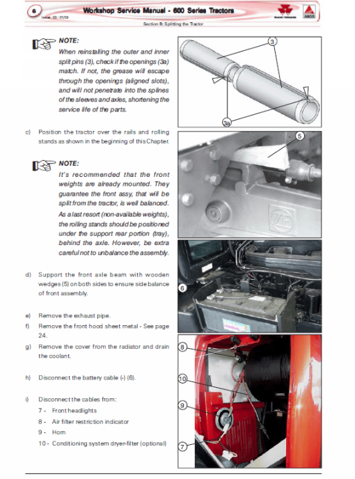 Massey Ferguson 630, 650, 660, 680 Tractor Service Manual - Image 2