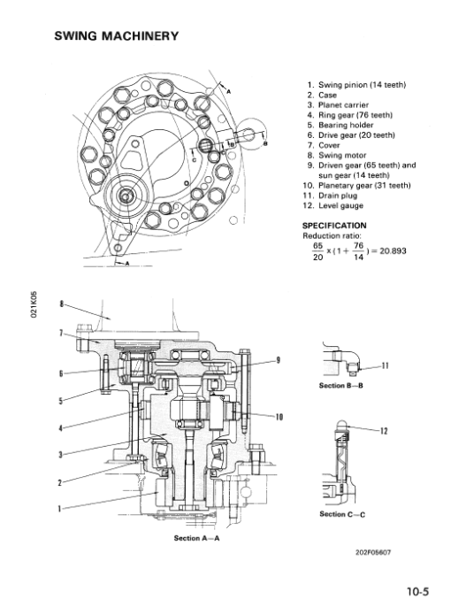 Komatsu PC150LC-5 Excavator Service Manual - Image 2