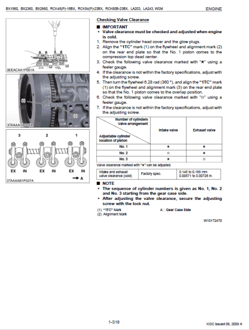 Kubota BX1860, BX2360, BX2660, LA203, LA243 Tractor Loader Manual - Image 3