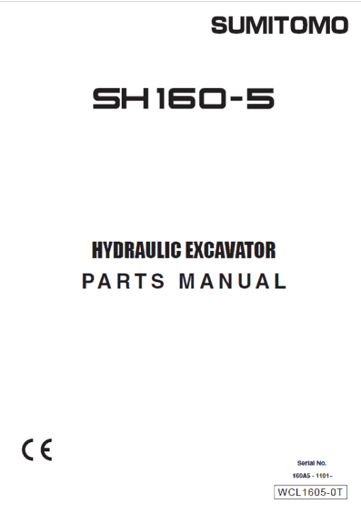 Sumitomo SH160-5 Hydraulic Excavator Repair Service Manual - Image 4