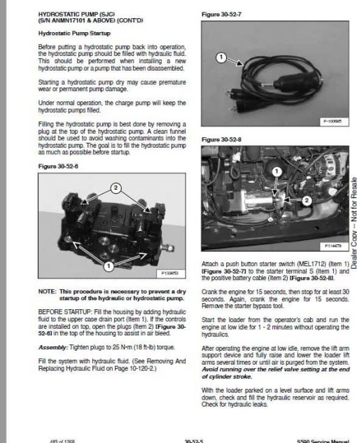 Bobcat S590 Skid-Steer Loader Service Repair Manual - Image 2