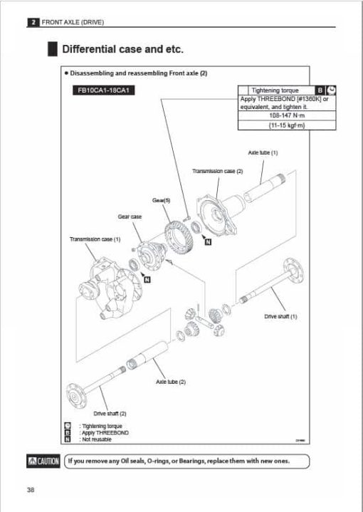 Mitsubishi FB10CA1, FB14CA1, FB15CA1, FB18CA1 Forklift Service Manual - Image 2