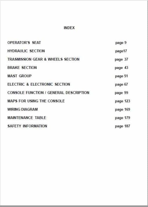 BT CBE 1.2F, CBE 1.5F, CBE 1.6F, CBE 1.6FL E Series Forklift Service Manual - Image 2