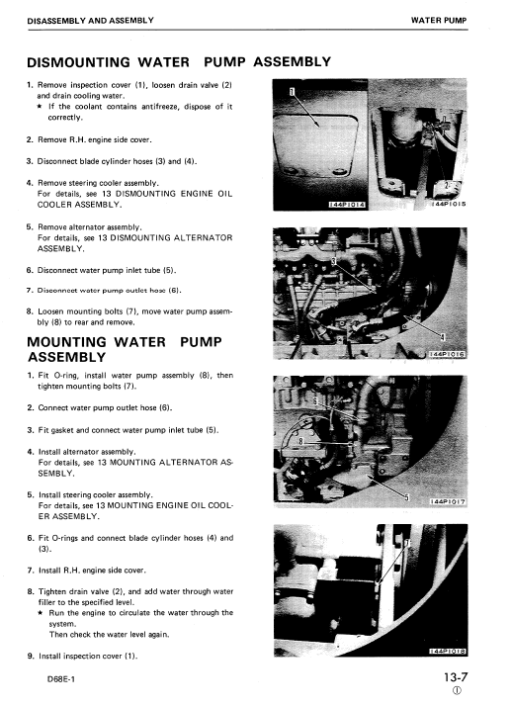 Komatsu D68E-1, D68P-1 Dozer Service Manual - Image 2