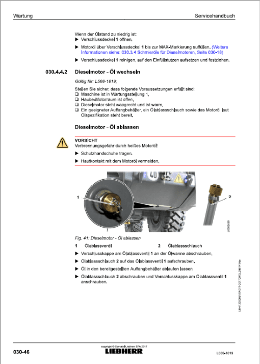 Liebherr L566 Type 1619 Wheel Loader Service Manual - Image 2