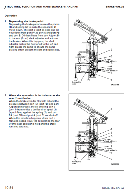 Komatsu GD555-3A, GD655-3A, GD675-3A Grader Service Manual - Image 2