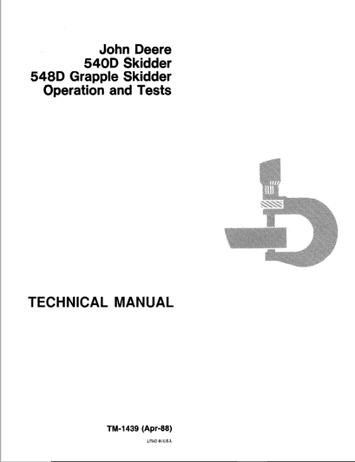 John Deere 540D, 548D Skidder Repair Technical Manual - Image 2