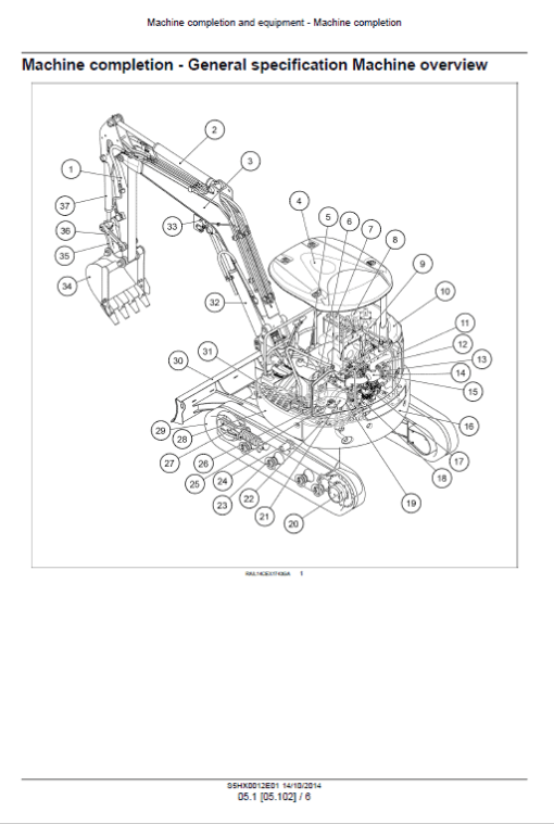 New Holland E35B Tier 3 Compact Excavator Service Manual - Image 2