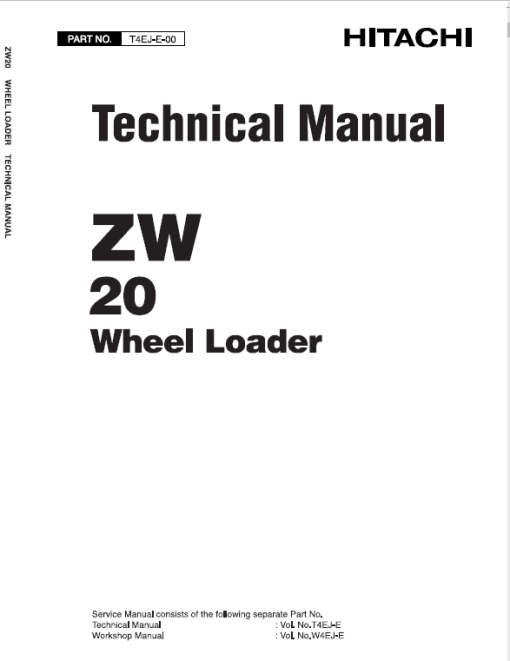 Hitachi ZW20 Wheel Loader Service Repair Manual - Image 2