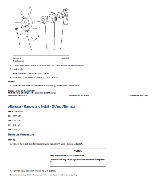 Caterpillar CAT 279D3 Skid Steer Loader Service Repair Manual (EP700001 and up) - Image 2