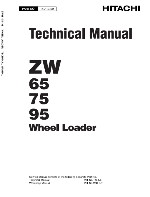 Hitachi ZW65, ZW75, ZW95 Wheel Loader Service Repair Manual - Image 2