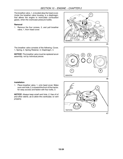 New Holland T1530 Tractor Service Manual - Image 2