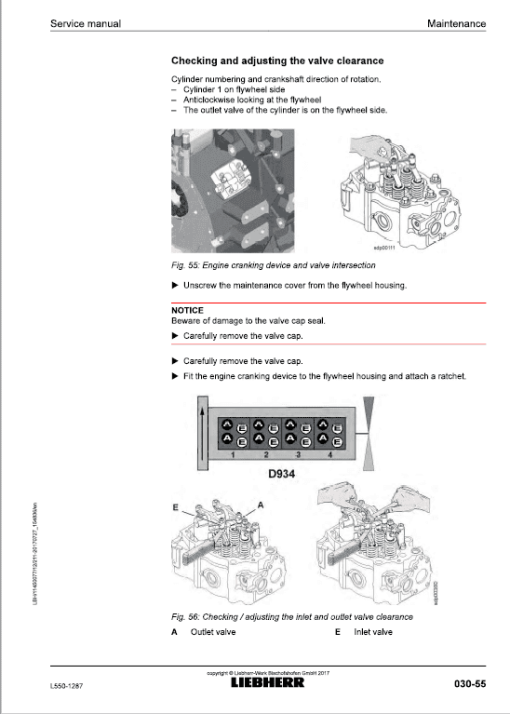 Liebherr L550 Type 1287 Wheel Loader Service Manual - Image 2