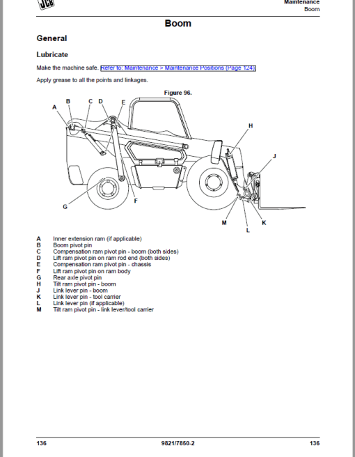 JCB 530-70, 530-110 Telescopic Handlers Loadalls Repair Service Manual - Image 3