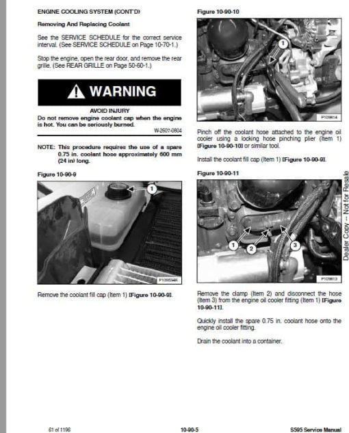 Bobcat S595 Skid-Steer Loader Service Repair Manual - Image 3