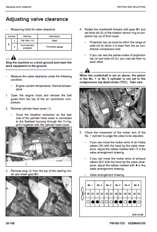 Komatsu PW180-7E0 Excavator Service Manual - Image 2