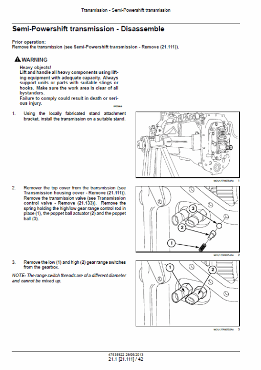 New Holland T5.95, T5.105, T5.115 Electro Command Tractor Service Manual - Image 2