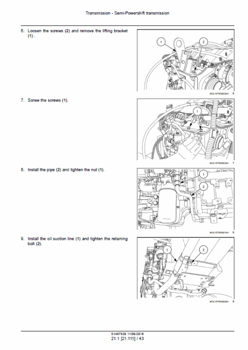 New Holland T5.100, T5.110, T5.120 Electro Command Tractor Service Manual - Image 2