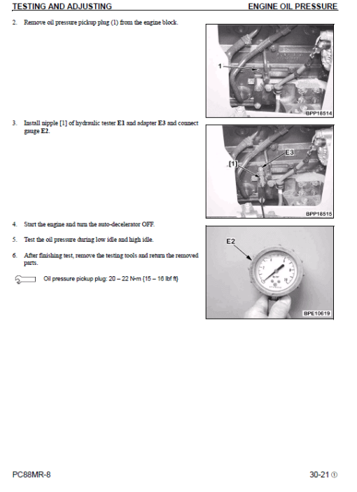 Komatsu PC88MR-8 Excavator Service Manual - Image 3