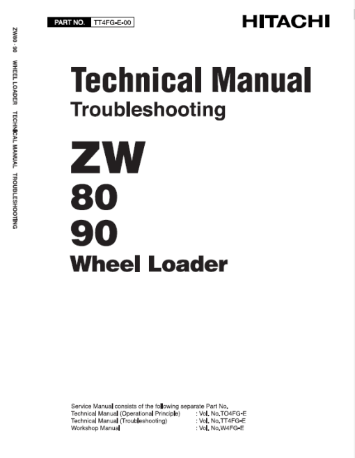 Hitachi ZW80, ZW90 Wheel Loader Service Repair Manual - Image 6