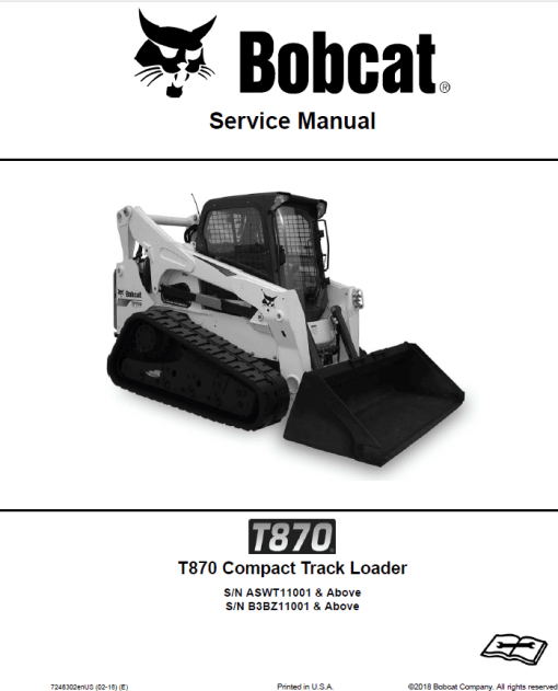 Bobcat T870 Loader Service Manual - Image 3