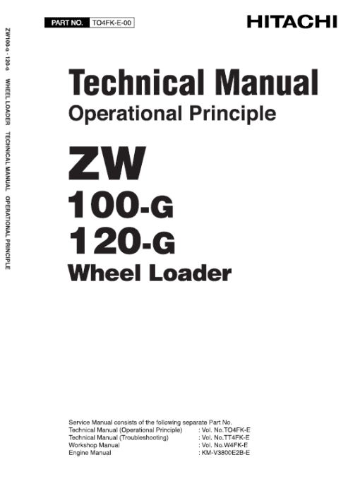 Hitachi ZW100-G, ZW120-G Wheel Loader Service Repair Manual - Image 2