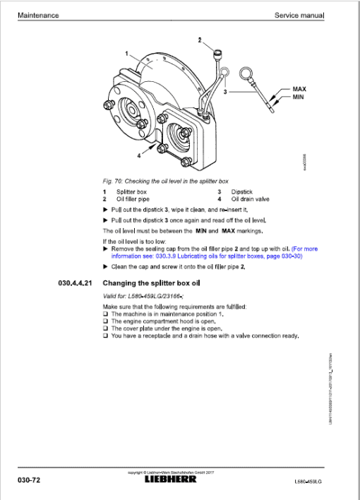 Liebherr L580 Type 459LG LogHandler Loader Service Manual - Image 2