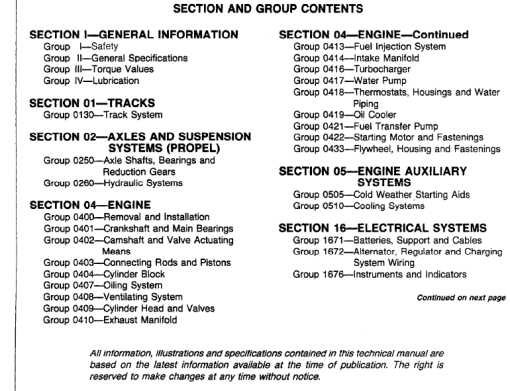 John Deere 790, 792 Excavator Repair Technical Manual (TM1320) - Image 3