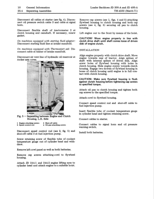 John Deere 300A, 400A Backhoe Loader Repair Technical Manual - Image 2