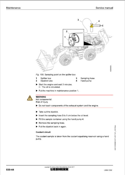 Liebherr L556 Type 1332 Wheel Loader Service Manual - Image 2