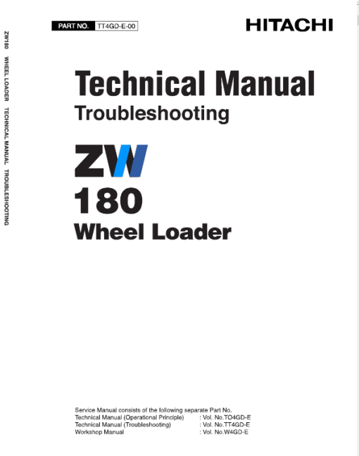 Hitachi ZW180 Wheel Loader Service Repair Manual - Image 5