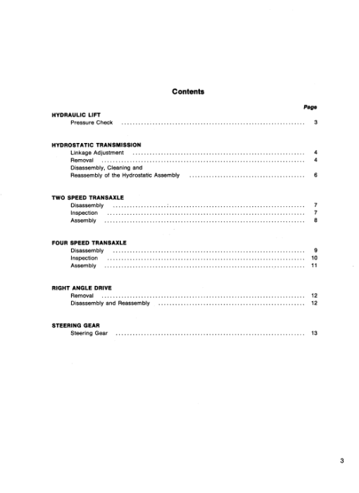 Ford 100, 120, 125, 145, 165, 195 Lawn Tractor Service Manual - Image 2