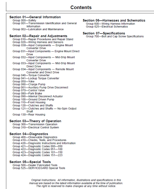 John Deere DF150, DF250 Transmissions Analog Valve Component Technical Manual (CTM159619) - Image 2