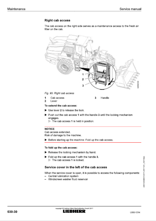 Liebherr L550 Type 1214 Wheel Loader Service Manual - Image 2