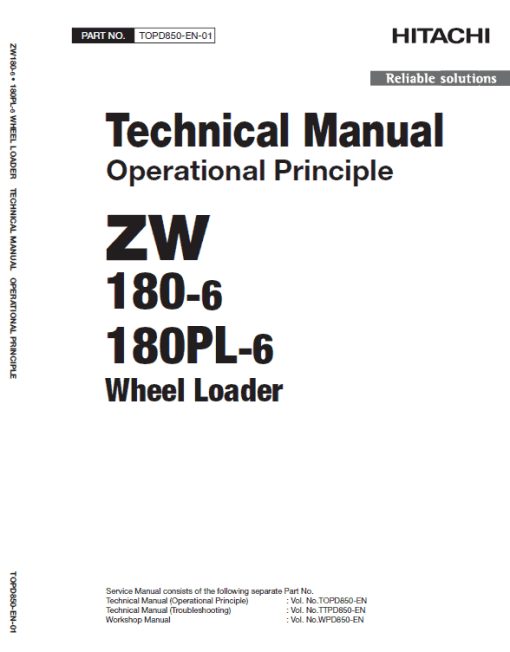 Hitachi ZW180-6 Wheel Loader Service Repair Manual - Image 2