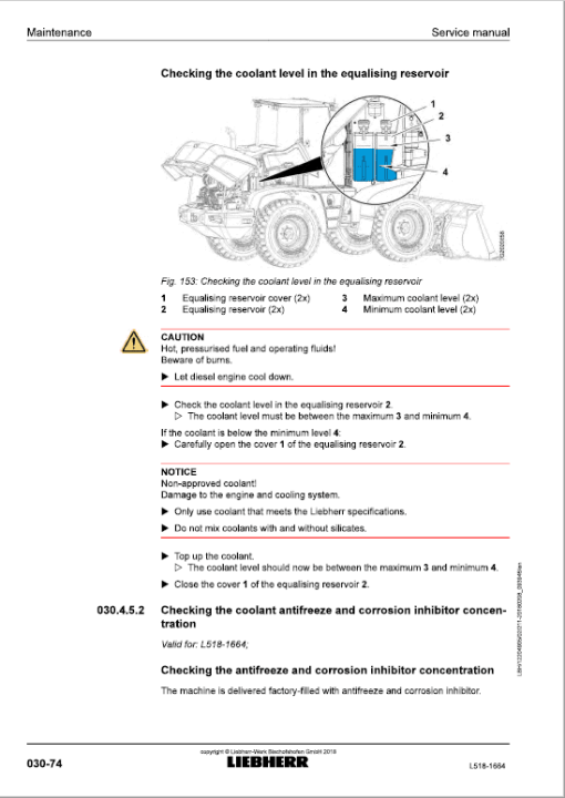 Liebherr L518 Type 1664 Wheel Loader Service Manual - Image 2