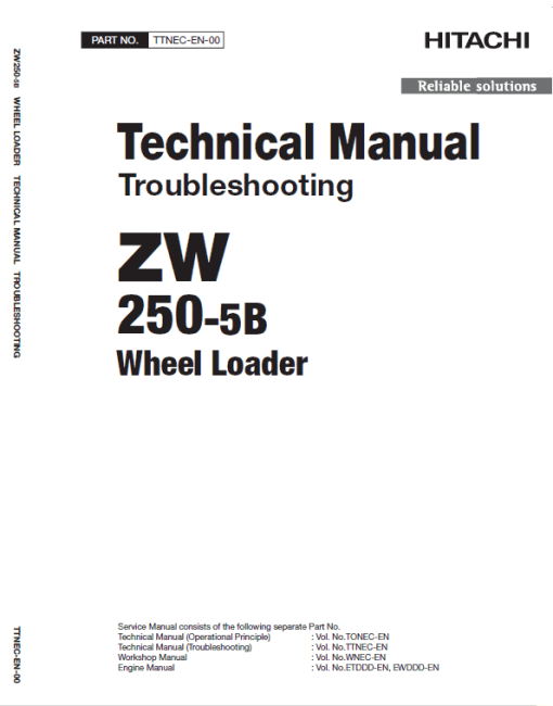 Hitachi ZW250-5B Wheel Loader Service Repair Manual - Image 2