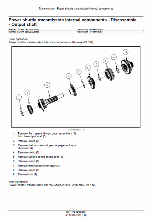 Case Farmall 75C Efficient Power Tractor Service Manual - Image 2