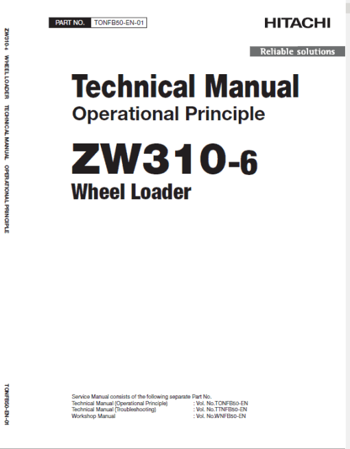 Hitachi ZW310-6 Wheel Loader Service Repair Manual - Image 5