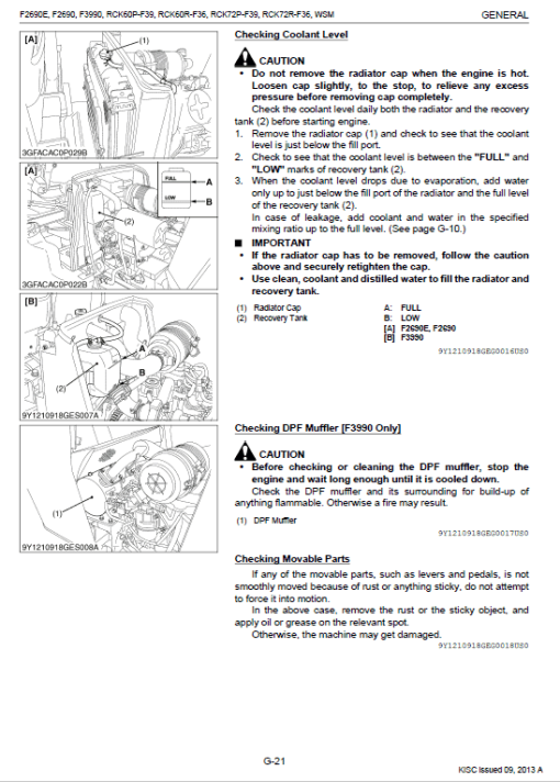 Kubota F2690, F2690E, F3990 Front Mower Workshop Manual - Image 2